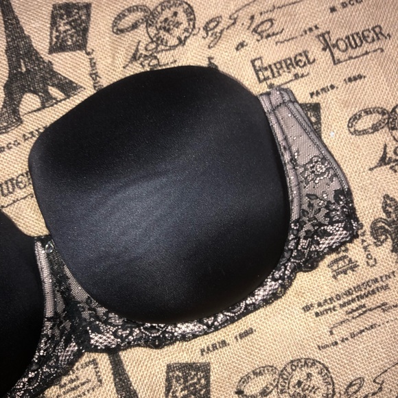 Torrid Black Padded Lace Strapless Push Up Bra - Picture 2 of 9